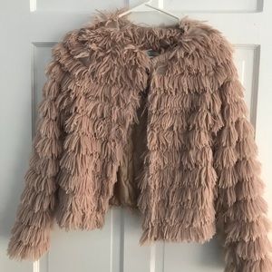 Shabby chic pink coat
